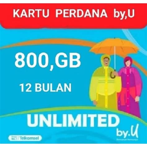 Besarnya kuota internet kartu perdana by.U 50 GB