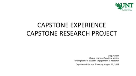 Capstone Experience
