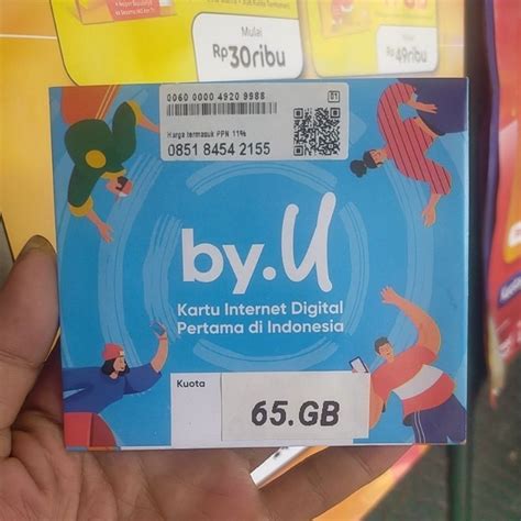 Gunakan kartu perdana by.U 50 GB