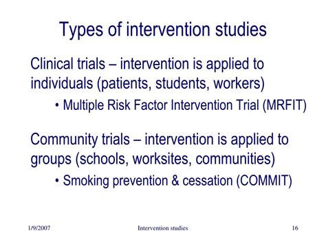 Interventitional Studies