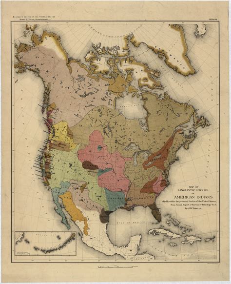 Map of Native American Tribes in the 19th Century