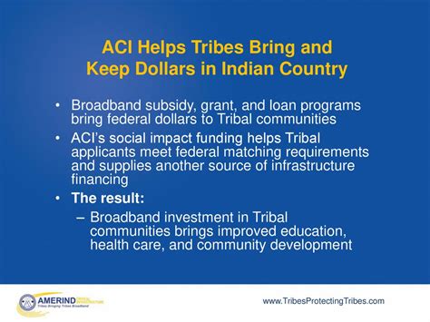 infrastructure investment in tribal areas