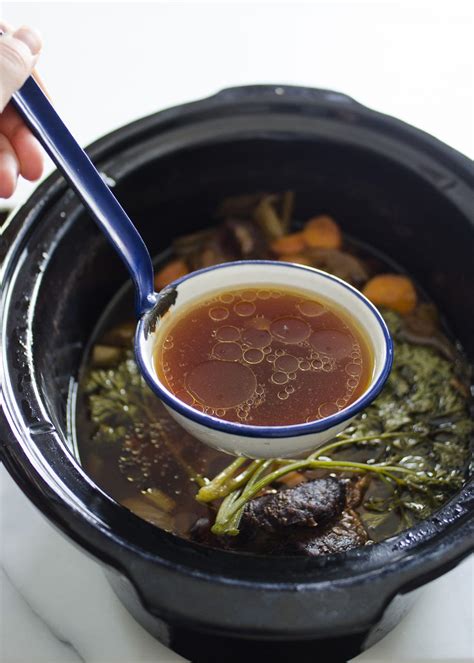 pour the broth