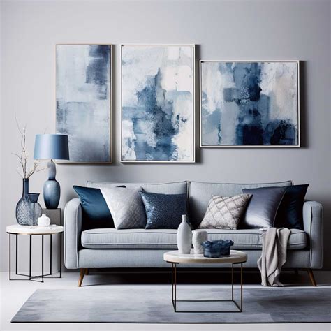 Room Decor Blue and Grey Texture