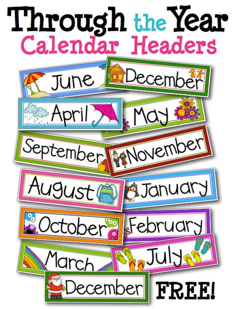 Yearly Calendar Header Image